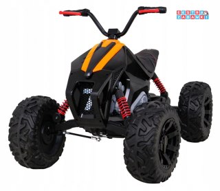 Czarny Quad Lucky Seven na akumulator - 2X45W, Koła EVA, Wolny Start, LED, MP3, USB