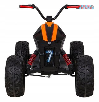 Quad Lucky Seven na akumulator - czarny, 2x45W 12V/10Ah, Koła EVA, Wolny Start, LED, MP3 [LL718]