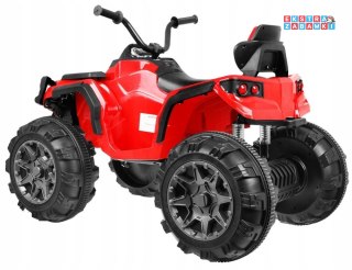 Czerwony Quad ATV na akumulator - 2x45W, 12V/7Ah, EVA, Radio, MP3, Wolny Start [BDM0906.2.4GHZ]