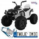 [BDM0906.2.4GHZ] Quad ATV z pilotem na akumulator 2x45W 12V/7Ah EVA Radio MP3 Wolny Start - biały