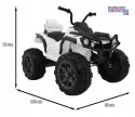 [BDM0906.2.4GHZ] Quad ATV z pilotem na akumulator 2x45W 12V/7Ah EVA Radio MP3 Wolny Start - biały