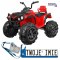[BDM0906] Quad ATV na akumulator 2x45W 12V/7Ah Wolny start EVA Radio MP3 - czerwony