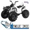 [BDM0906] Quad ATV na akumulator 2x45W 12V/7Ah Wolny start EVA Radio MP3 - biały