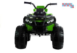 [2116] Quad BDM0906 z pompowanymi kołami na akumulator 2x45W 12V/7Ah Radio Air Ekoskóra - zielony