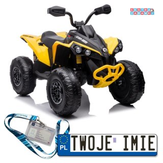 [13587] Quad CAN-AM Renegate na akumulator 4x45W 12V/7Ah Pilot Radio EVA LED - żółty