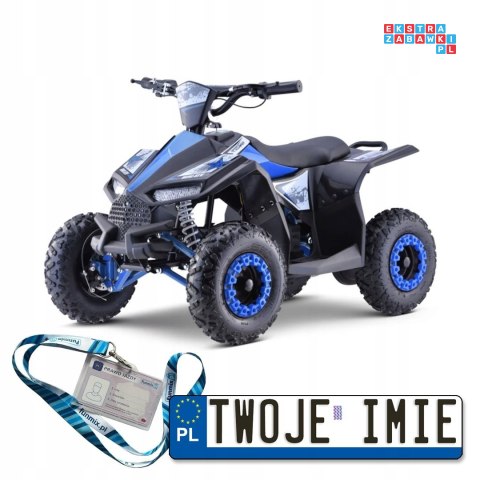 [ATV-11E] Quad HIPERFECT 1000W (48V/12Ah) silnik bezszczotkowy pompowane opony ekoskóra