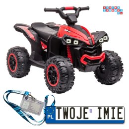 [13559] Quad HL568 na akumulator 2x45W 12V/7Ah z pilotem LED MP3 - czerwony