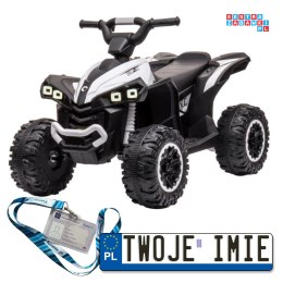 [13558] Quad HL568 na akumulator 2x45W 12V/7Ah z pilotem LED MP3 - biały