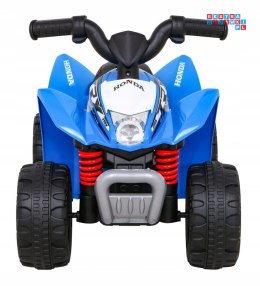 [H3] Quad Honda 250X TRX na akumulator z klaksonem LED ekoskóra - niebieski