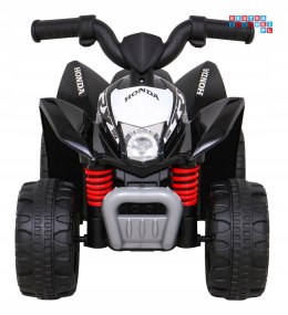 [H3] Quad Honda 250X TRX na akumulator z klaksonem LED ekoskóra - czarny