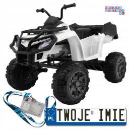 Quad XL ATV Z napędem 4x4 Pojazd na akumulator Bagażnik Wolny Start EVA LED
