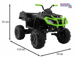Quad XL ATV na akumulator dla dzieci + Napęd 4x4 + Bagażnik + Wolny Start + EVA + Audio LED
