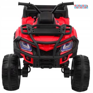 Quad XL ATV na akumulator - czerwony, 4x45W 12V/10Ah, Wolny Start, EVA, Audio, LED [BDM0909]