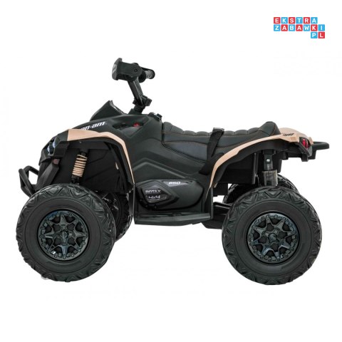 [DK-CA002] Quad Maverick ATV na akumulator 2x200W 24V/5Ah EVA ekoskóra LED pokrowiec - beżowy