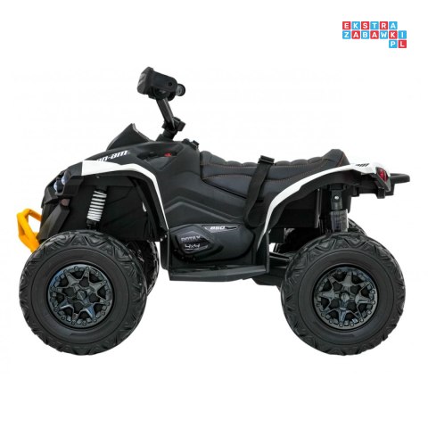 [DK-CA002] Quad Maverick ATV na akumulator 2x200W 24V/5Ah EVA ekoskóra LED pokrowiec - biały