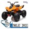 [JL212] Quad Mclaren Racing MCL 35 na akumulator 4x35W 12V/10Ah ekoskóra EVA MP3 - pomarańczowy