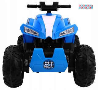 Quad Sport Run na akumulator - niebieski, 4x45W 12V/10Ah, LED, EVA, Radio, MP3 [S2888]