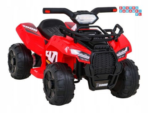 [JS320] Quad Storm na akumulator 1x25W 6V/4.5Ah Radio MP3 USB LED - czerwony