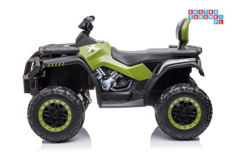 [19518] Quad S615 na akumulator 4x80W 24V/7Ah Radio ekoskóra EVA LED - zielony