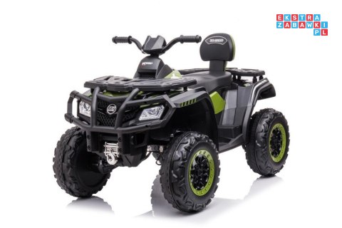 [19518] Quad S615 na akumulator 4x80W 24V/7Ah Radio ekoskóra EVA LED - zielony