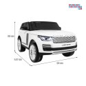 [RR999] Range Rover HSE na akumulator 4x45W 12V/14Ah Pilot Panel audio LED EVA - biały