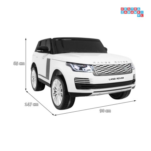 [RR999] Range Rover HSE na akumulator 4x45W 12V/14Ah Pilot Panel audio LED EVA - biały