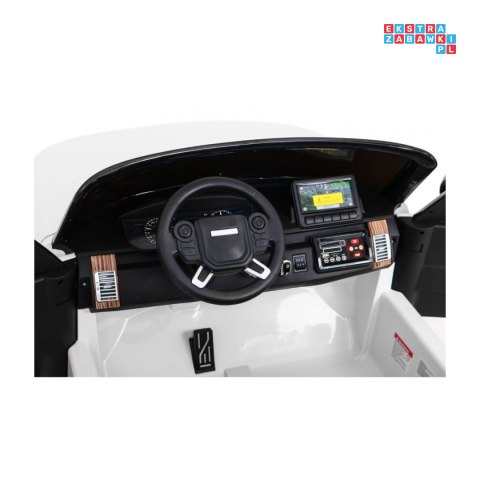 [RR999] Range Rover HSE na akumulator 4x45W 12V/14Ah Pilot Panel audio LED EVA - biały