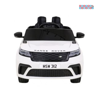 Biały Range Rover Velar na akumulator - 2x35W, 12V/7Ah, Pilot, EVA, Wolny Start, MP3, LED - [QY2088]