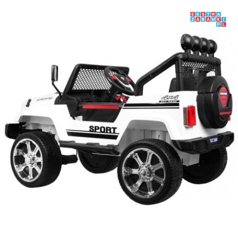 [S2388] Auto terenowe Raptor Drifter na akumulator 4x45W 12V/10Ah pilot led mp3 - biały