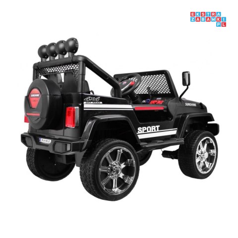 [S2388] Auto terenowe Raptor Drifter na akumulator 4x45W 12V/10Ah pilot led mp3 - czarny