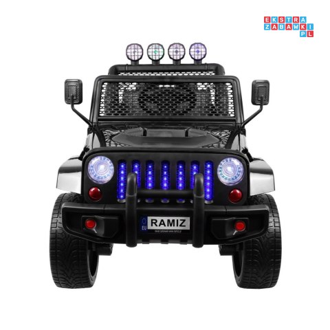 [S2388] Auto terenowe Raptor Drifter na akumulator 4x45W 12V/10Ah pilot led mp3 - czarny