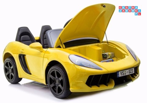 Samochód A021 Auto na akumulator dla dzieci ekoskóra bluetooth LED MP3