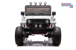 [15835] Duży samochód JH-102 na akumulator 4x90W 24V/14Ah ekoskóra EVA LED MP3 - biały