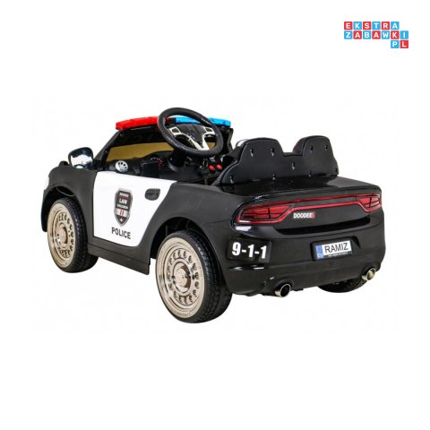Super-Police Radiowóz Policja Auto na akumulator ekoskóra EVA Radio FM