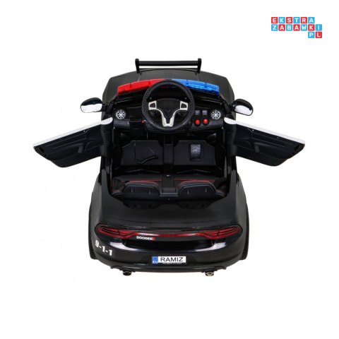 Super-Police Radiowóz Policja Auto na akumulator ekoskóra EVA Radio FM