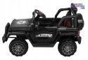 [BRD-7588] Terenowe Full Time jeep 4WD na akumulator 4x40W 12V/10Ah z Pilotem Audio LED Schowek - czarny