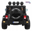 [BRD-7588] Terenowe Full Time jeep 4WD na akumulator 4x40W 12V/10Ah z Pilotem Audio LED Schowek - czarny