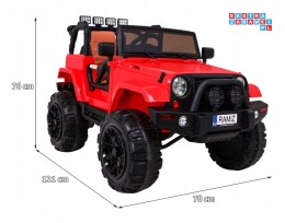 Terenówka Jeep All Terrain 2x45W z Pilotem Auto na akumulator Światła Dźwięki