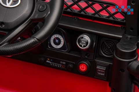 Toyota FJ 4X4 Pojazd Na Akumulator Pilot Ekoskóra EVA LED