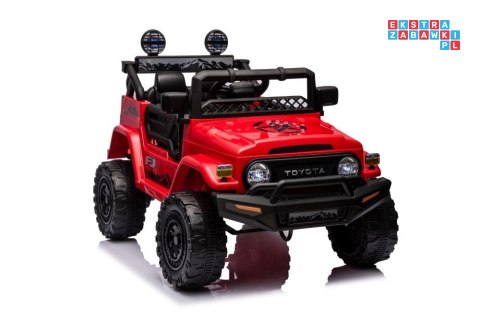 Toyota FJ 4X4 Pojazd Na Akumulator Pilot Ekoskóra EVA LED