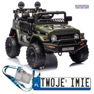 Toyota FJ 4X4 Pojazd Na Akumulator Pilot Ekoskóra EVA LED