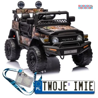Toyota FJ 4X4 Pojazd Na Akumulator Pilot Ekoskóra EVA LED