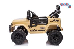 [15765] Toyota FJ na akumulator 4x45W 12V/7Ah ekoskóra EVA LED - beżowy