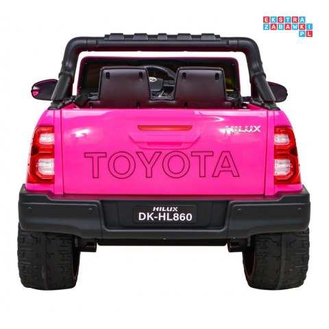 [DK-HL860] Toyota Hilux 4x45W 12V/14Ah ekoskóra EVA panel audio - różowy