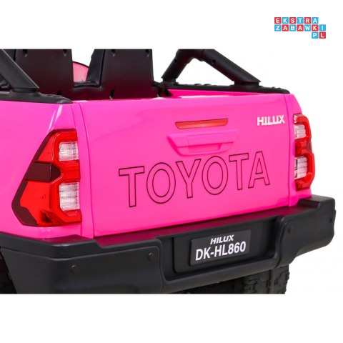 [DK-HL860] Toyota Hilux 4x45W 12V/14Ah ekoskóra EVA panel audio - różowy