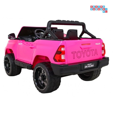 [DK-HL860] Toyota Hilux 4x45W 12V/14Ah ekoskóra EVA panel audio - różowy