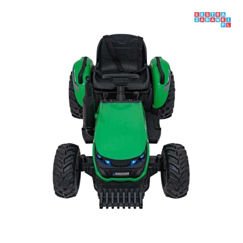 Traktor Grow 1804 pojazd na akumulator dla dzieci 2x100w Bluetooth EVA