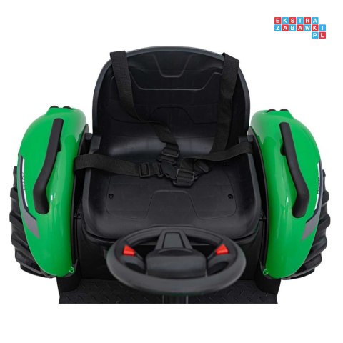 Traktor Grow 1804 pojazd na akumulator dla dzieci 2x100w Bluetooth EVA