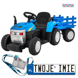 [A009B] Traktor z przyczepą New Holland T7 LED AUX