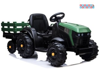 Traktor z Przyczepą na akumulator - 2x45W, ekoskóra, koła EVA, radio, USB